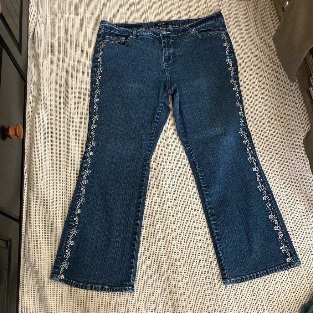 Roz & Ali women’s blue denim jeans Size 20